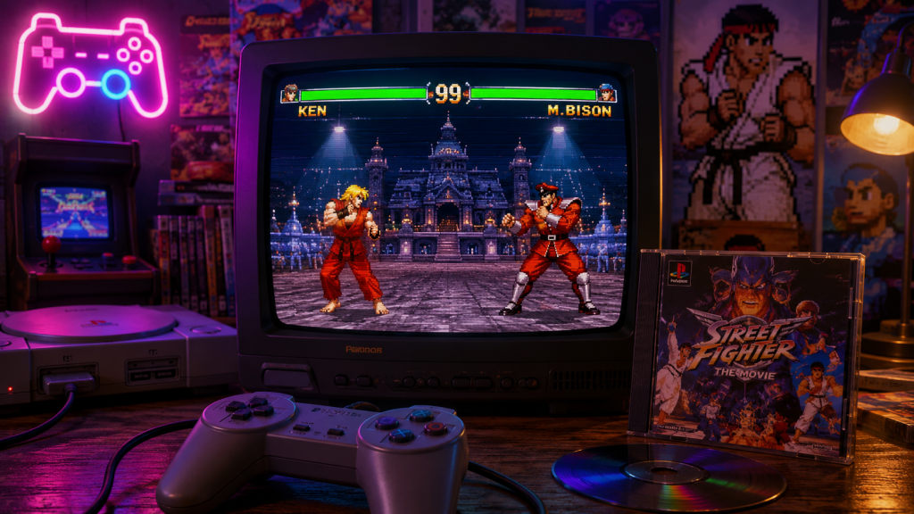 Street Fighter Movie Play Station Saturn1995