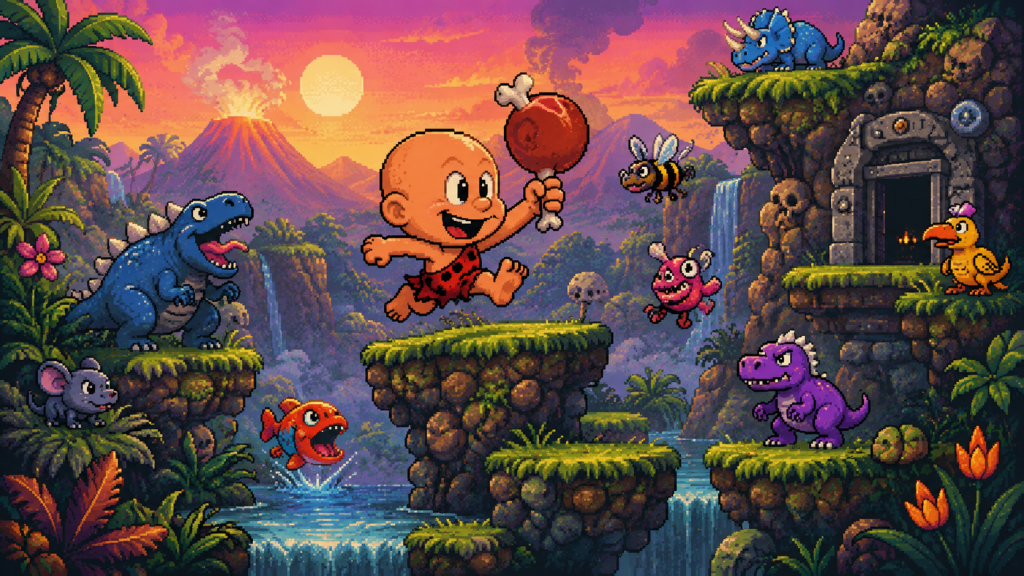Bonk's Adventure (1989) — La mascotte oubliée