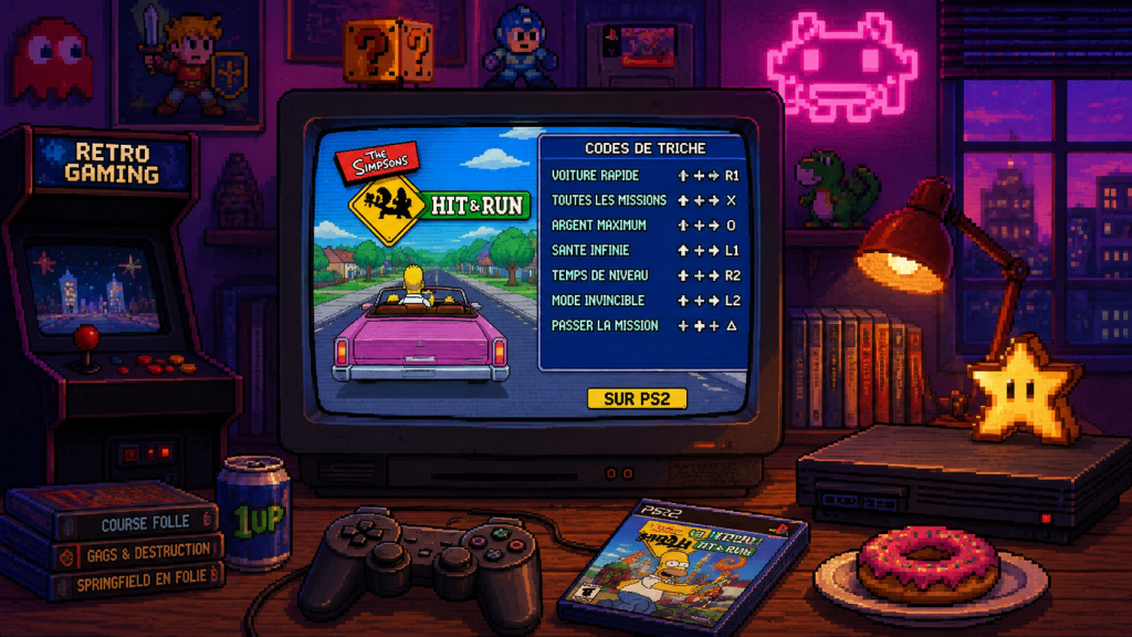 Codes de triche The Simpsons Hit and Run sur PS2