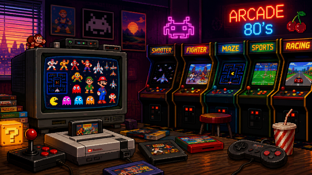 La liste complète des jeux d'arcade des années 80