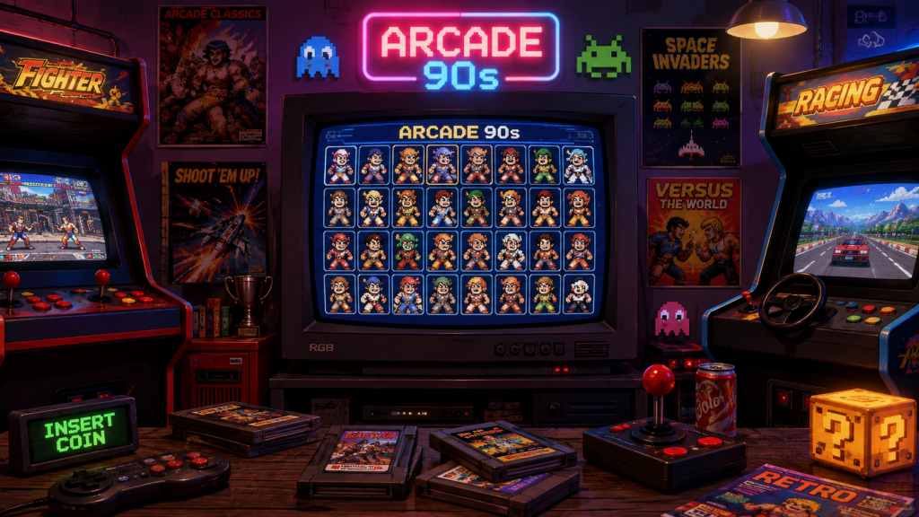 La liste complète des jeux d'arcade des années 90