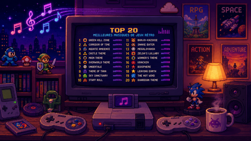 Top 20 des meilleures musiques de jeux rétro