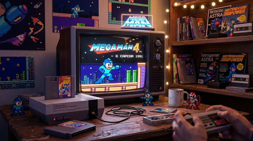 Mega Man 4 (1991) — La naissance du tir chargé
