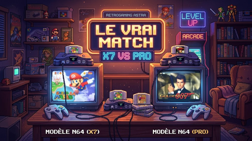 Nintendo 64 X7 ou PRO le vrai matchNintendo 64 X7 ou PRO le vrai match